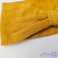 هدبند خردلی نازک پاپیونی