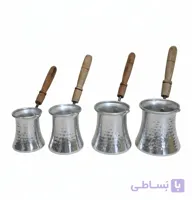 قهوه جوش آلومینیومی ۴ سایز چکشی