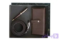 ست مدیریتی چرم طبیعی، ست چرمی، ست هدیه کد 1200