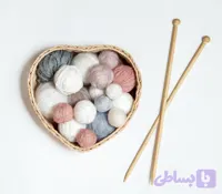 میل بافتنی بلند چوبی