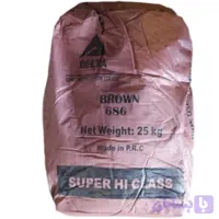 رنگ پودری قهوه ای مدل دلتا مخصوص سنگ مصنوعی وبتن کد003 وزن 1000 گرم