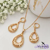 نیمست مشبک اشکی (با زنجیر)رنگ‌ثابت آبکاری طلا۱۸عیار ژوپینگ اصل