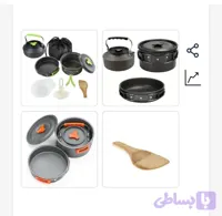 ست ظروف سفری کمپینگ مل 308*AL بسته 8عددی