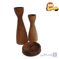 ست جاشمعی و جاعودی چوبی مدرن