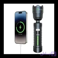 چراغ قوه لیزری پرودو مدل Porodo Lifestyle Orbit Multi-Color Laser Torch with Power Bank Function