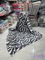 پتوی مسافرتی ژله ای دو نفره طرح پلنگی و پوستی تراکم بالا