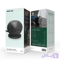 چندراهی برق گرین لاین مدل Green Lion Multi-Port Desk Universal Socket – Black