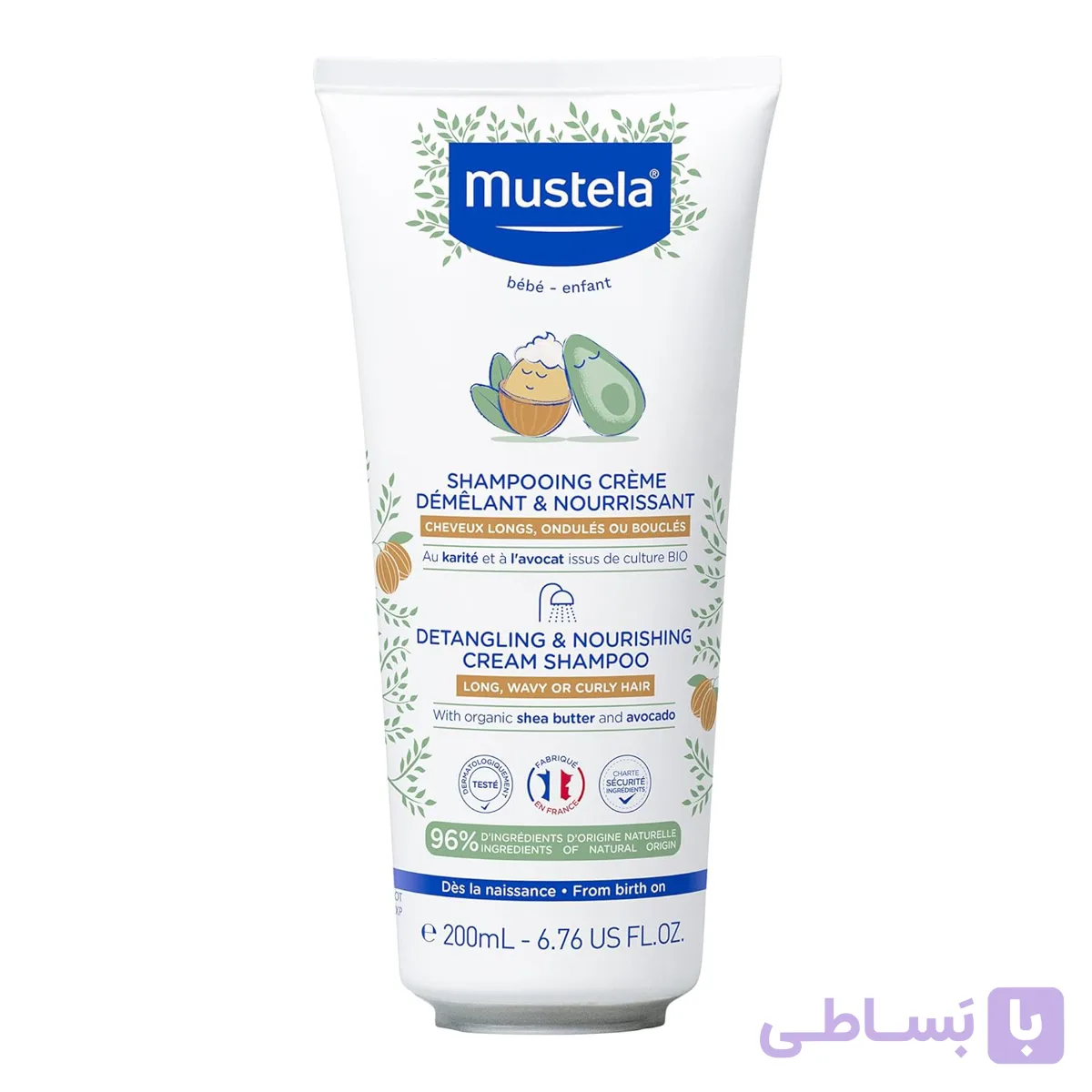 شامپو گره باز کن مو ماستلا mustela