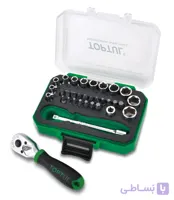 جعبه بکس 6 پر و بیت 33 پارچه 1/4 تاپتول تایوان TOPTULشناسه محصول: GABW3301