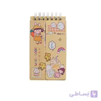 دفترچه لغت طرح دختر کرمی