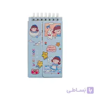 دفترچه لغت طرح دختر آبی