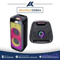 اسپیکر پارتی باکس آبادوس DS804 با توان 80 وات و دو میکروفون بی‌سیم