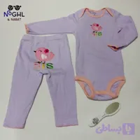 بادی آستین بلند و شلوار کارترز دخترانه 12 تا 18 ماه