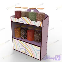 طرح برش لیزر استند ادویه گری هارت
