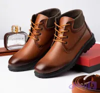 کفش نیم بوت مردانه طرح Ecco مدل Brown