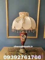 آباژور ستون چینی کله قندی طرح ایتالیایی