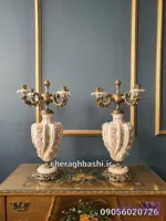 یک عدد شمعدان چهار شاخه دنسی مدل ایتالیایی