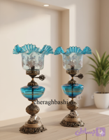 چراغ لاله لب چین خودرنگ فیروزه ای