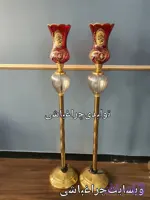 کنار منبری کنار ممبری پایه بلند لاله مذهبی شمعدان هیئت