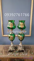 چراغ شمعدان لاله مذهبی کنارممبری هیئتی