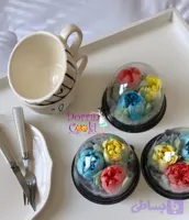 گیفت سه عددی گل خوراکی مارشمالو مدل گل لاله