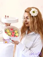باکس گل خوراکی مارشمالو روسی مدل گل لاله