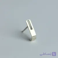پیرسینگ نقره خم خط دار