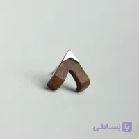 پیرسینگ نقره و چوب وی