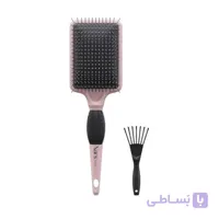 برس مو شانه فلزی مدل مستطیل کد 403 سری لاکچری نارس
