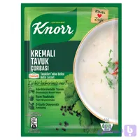 سوپ مرغ خامه ای آماده کنور Knorr مدل Kremali Tavuk Corbasi وزن 65 گرم