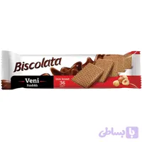 ویفر ونی بیسکولاتا با کرم فندقی Biscolata Veni Findikli وزن 110 گرم
