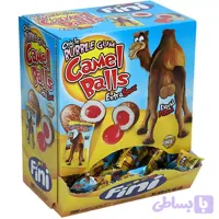 آدامس ترش مغزدار فینی Fini طرح کوهان شتر Camel Balls بسته 200 عددی