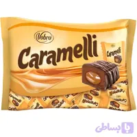 شکلات وبرو با مغز کرم کاراملی Vobro Caramelli بسته 1 کیلویی