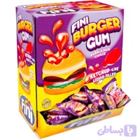 آدامس مغزدار فینی Fini طرح همبرگر Burger Gum بسته 200 عددی