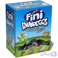 آدامس فله فینی Fini طرح تخم دایناسور Dinoeggs با مغز مایع بسته 200 عددی