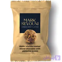 شکلات ترافل پذیرایی مارک سوونی پسته ای روکش ویفری Mark Sevouni بسته 500 گرمی