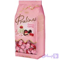 شکلات پرالینز وبرو با مغز پاناکوتا Vobro Pralines Panna Cotta بسته 1 کیلویی
