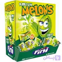 آدامس مغزدار فینی Fini طرح و طعم خربزه Melon Gum بسته 200 عددی