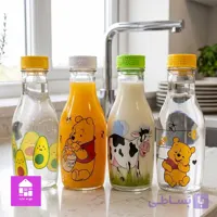 بطری شیشه ای فانتزی درب دار