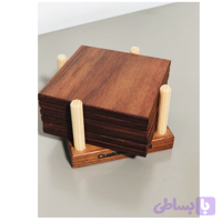 زیر لیوانی چوبی 004