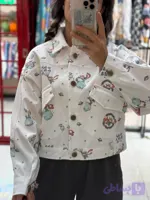 کت کتان طرحدار Pattern - کد 13102