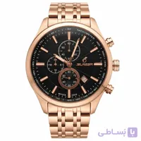 ساعت مچی مردانه بلیزر مدل 3214 رزگلد صفحه مشکی کرنوگراف دار