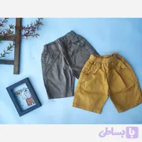 شلوارک تک کتان تابستانه دخترانه و پسرانه جیبدار