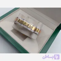 ساعت مچی مردانه رولکس دیتونا دورنگ طلایی صفحه آبی با موتور ژاپن و کرنوگراف فعال (کد 1QA2K)