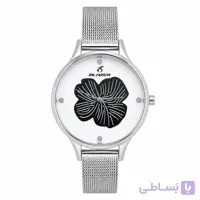 ساعت زنانه استیل بلیزر رفرانس 3408 صفحه سفید با موتور ژاپن و بند حصیری