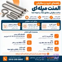 راهنمای خرید و سفارش المنت میله‌ای