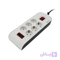 سیم رابط محافظ دار پارت الکتریک 6 خانه – 3 متری