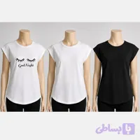 تی شرت زنانه آستین سرخود نوین