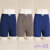 شورت پادار مردانه امجد پک 3 عددی