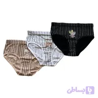شورت زنانه اسلیپ طرح راه‌ دار لبوبو نوین